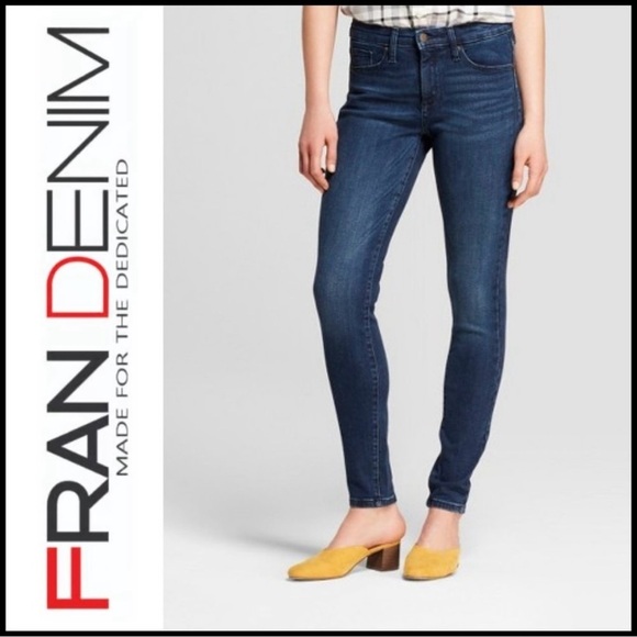 Fran Denim Denim - FRAN DENIM April Super High Rise Skinny Jeans Dark Wash Lifters’ Size 27
